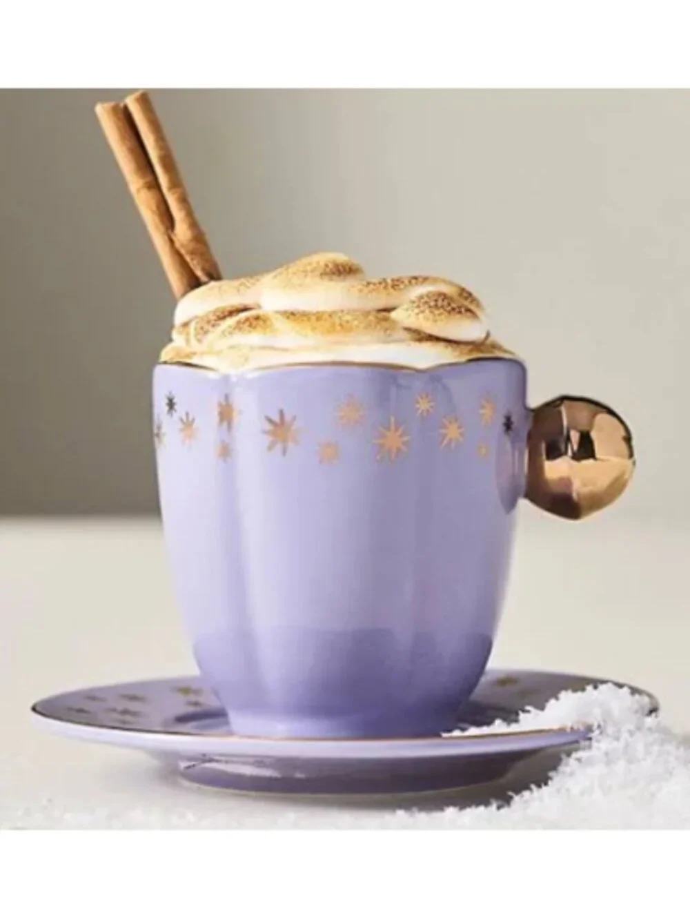 Anthropologie x New York City Ballet Purple Espresso Cup Saucer Nutcracker NEW
